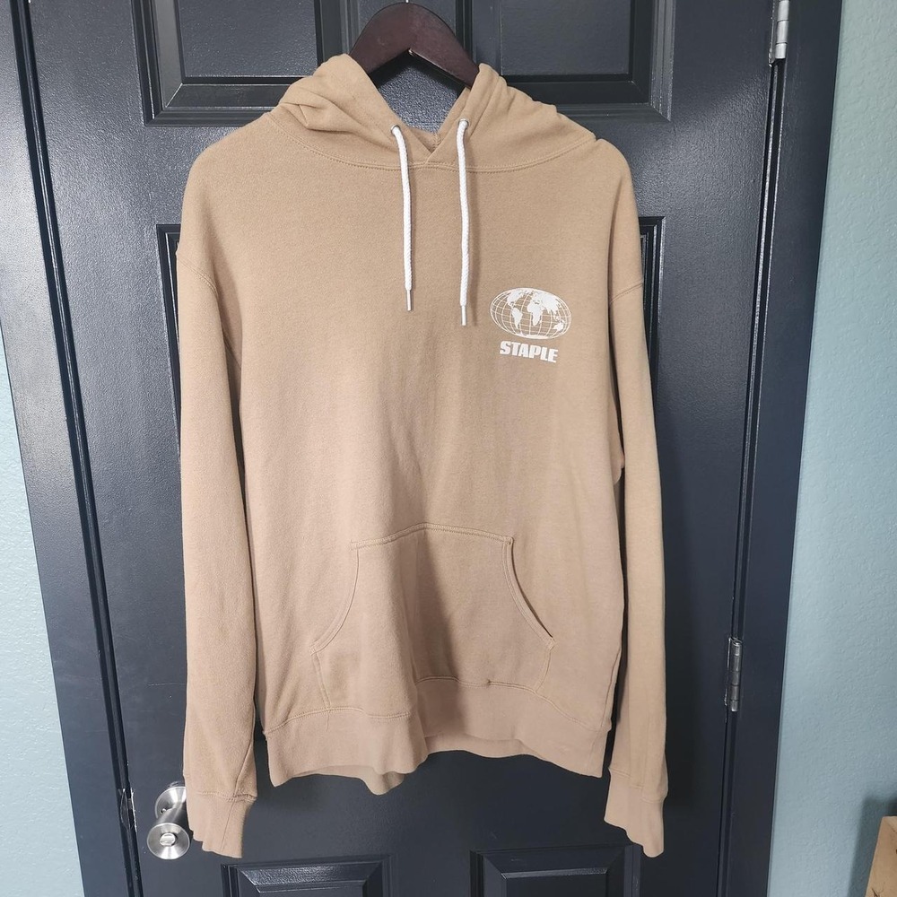 Staple tan hoodie Size L streetwear‎